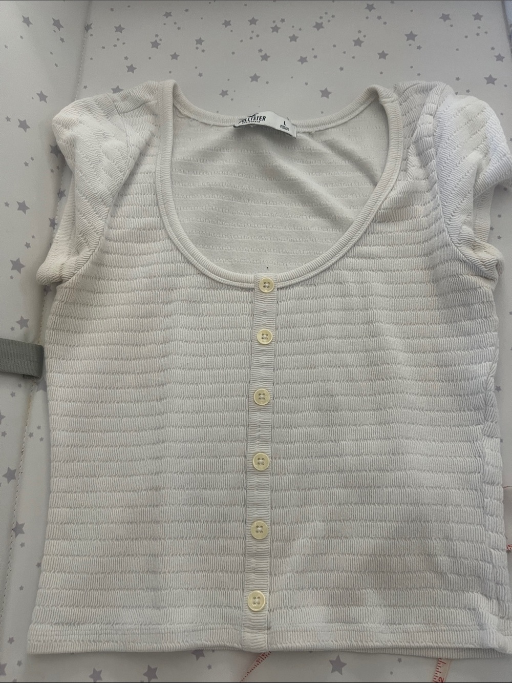 Hollister white tee